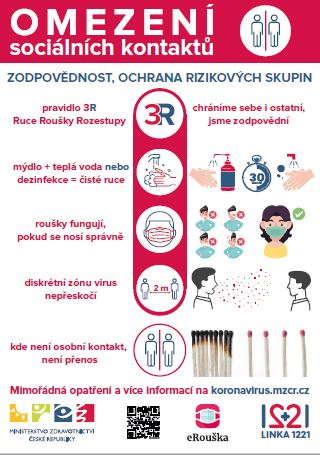 Informační leták ministertva zdravotnictví